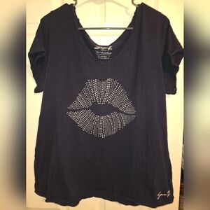 Rhinestone Lips Graphic Tee